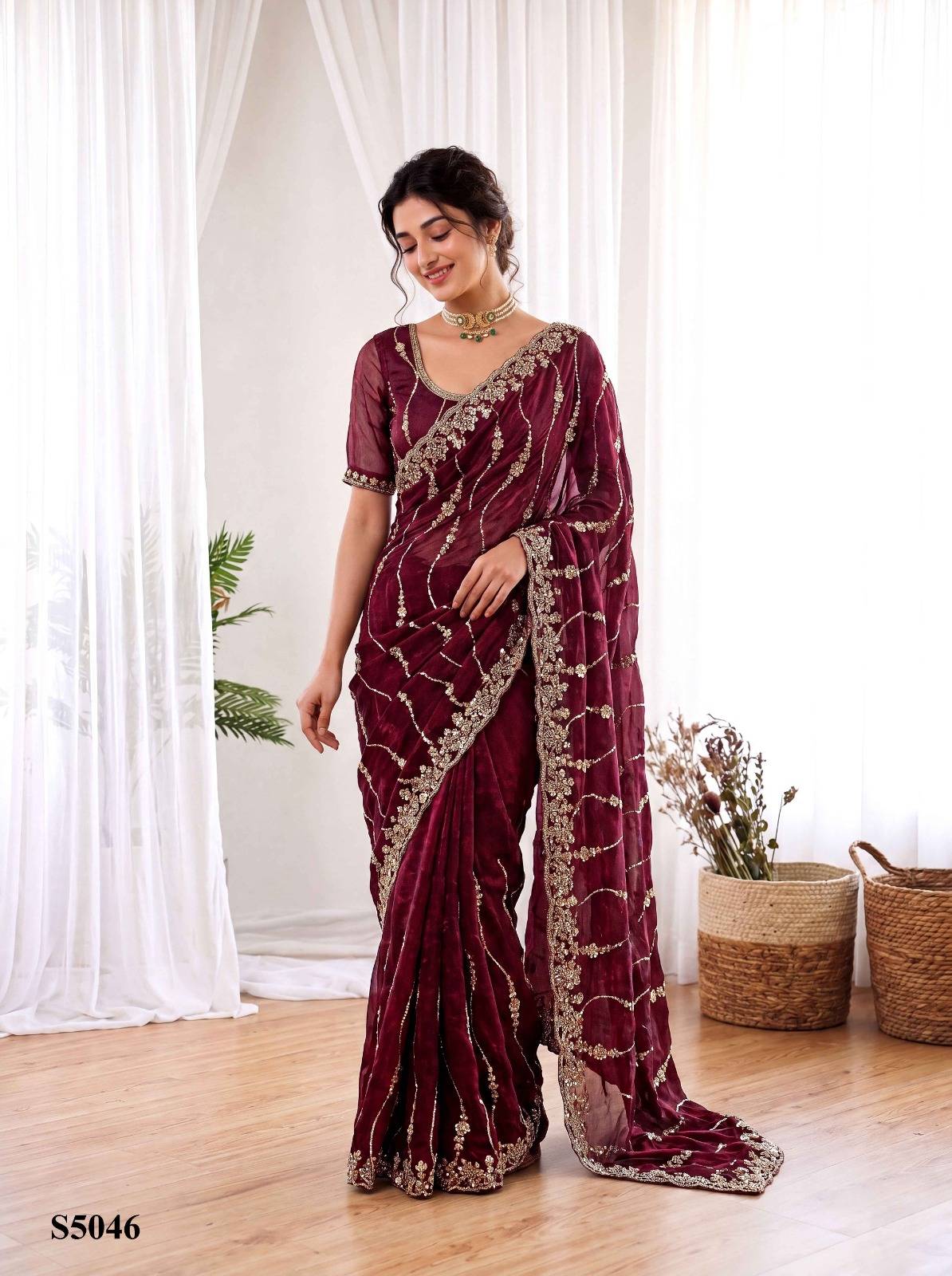 PAVIKA by Mahotsav 5046 to 5051 series silk sarees at Wholesale Price